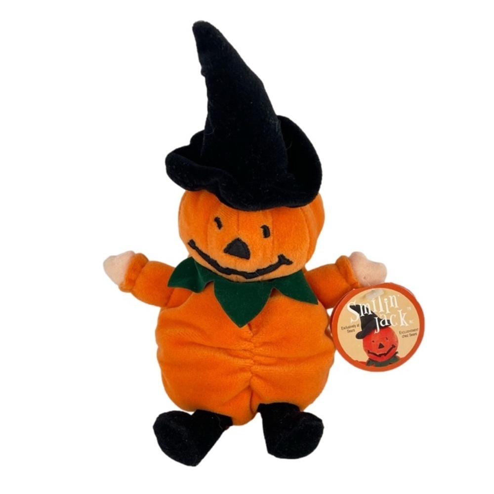 Smilin Jack Vintage Exclusive to Sears Pumpkin Plush Halloween Decor